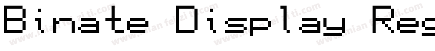 Binate Display Regular字体转换